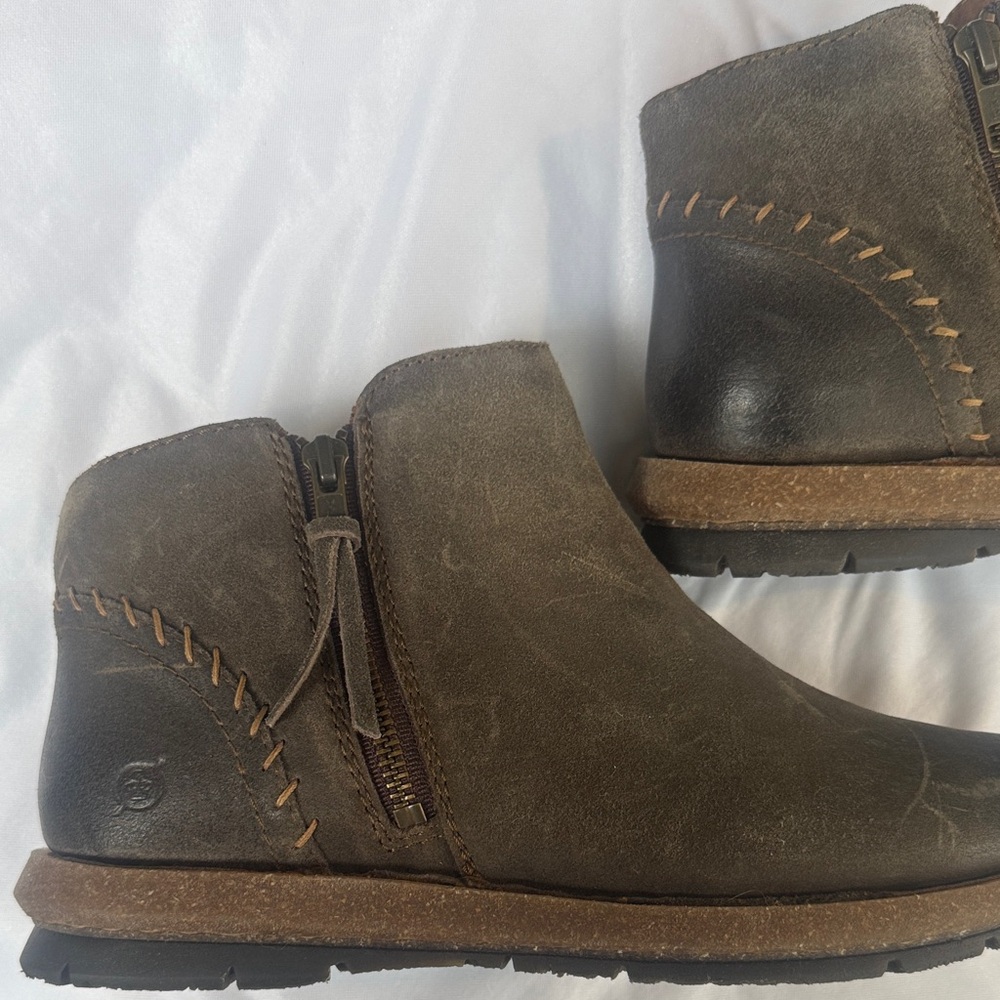 Born Khaki Ankle Booties - Picture 3 of 7